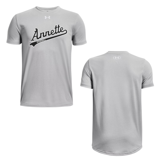 Annette Baseball x Under Armour Black Script Logo - Grey