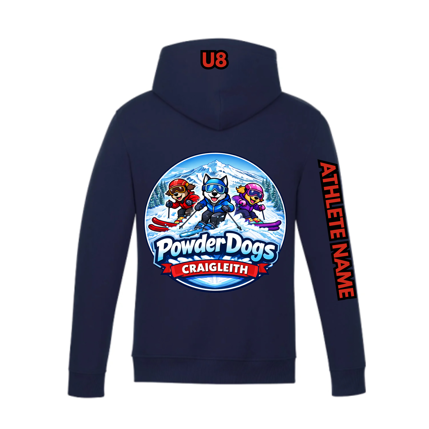 U8 Craigleith Powder Dogs Hooded Sweatshirt - Navy