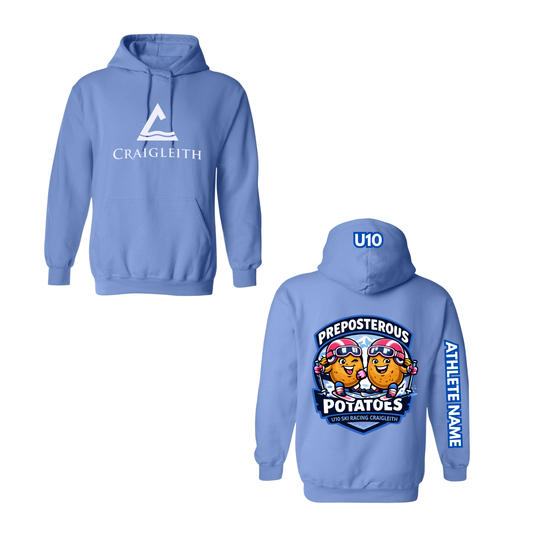 U10 Craigleith Preposterous Potatoes Hooded Sweatshirt - Light Blue