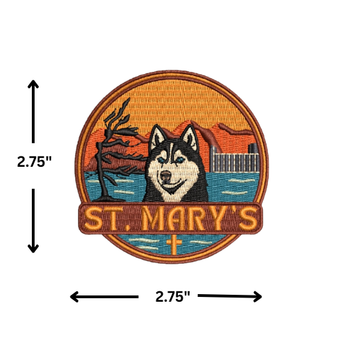 Iron on Patch -St. Mary's School ( 2.75" x 2.75")