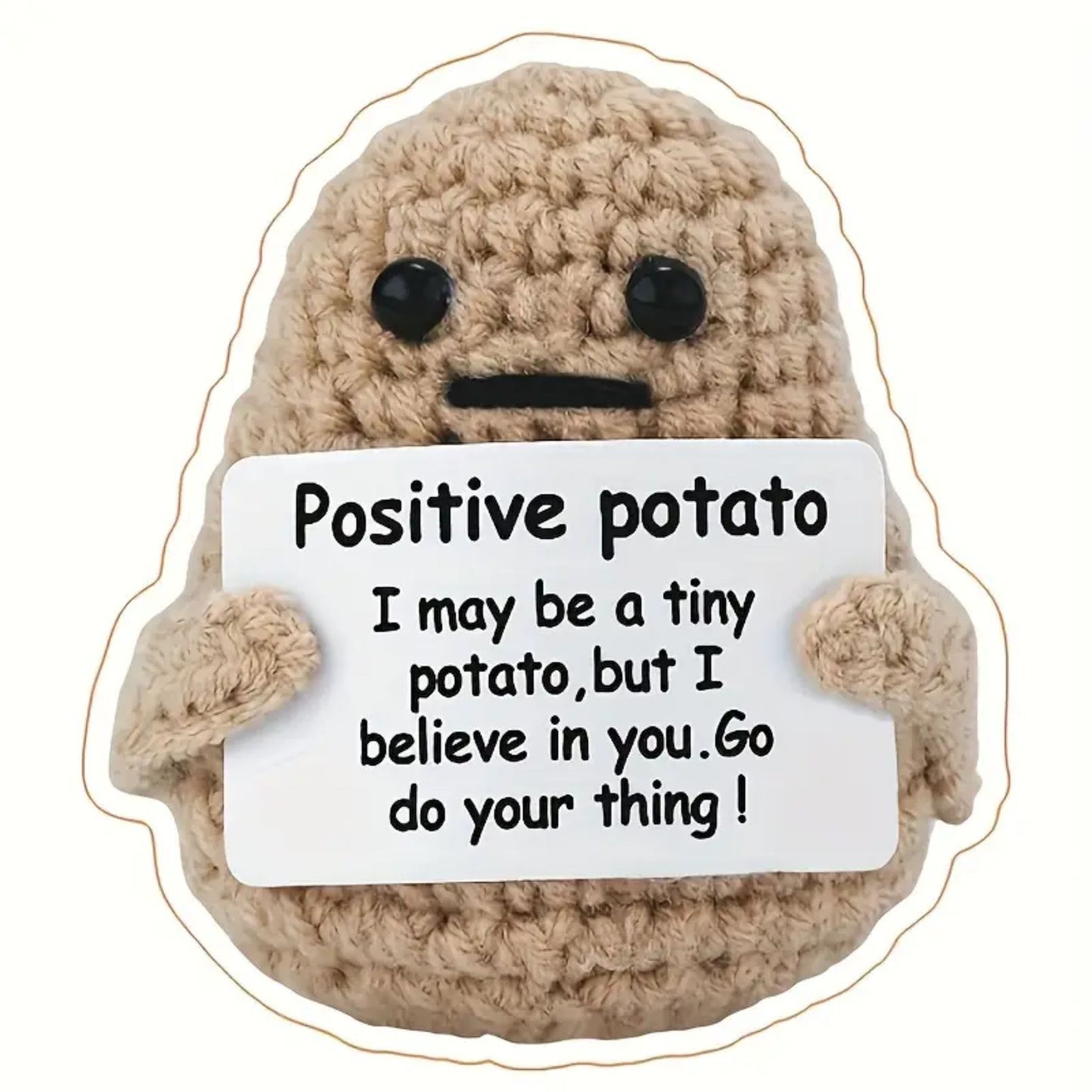 Positive Potato Encouragement Sticker