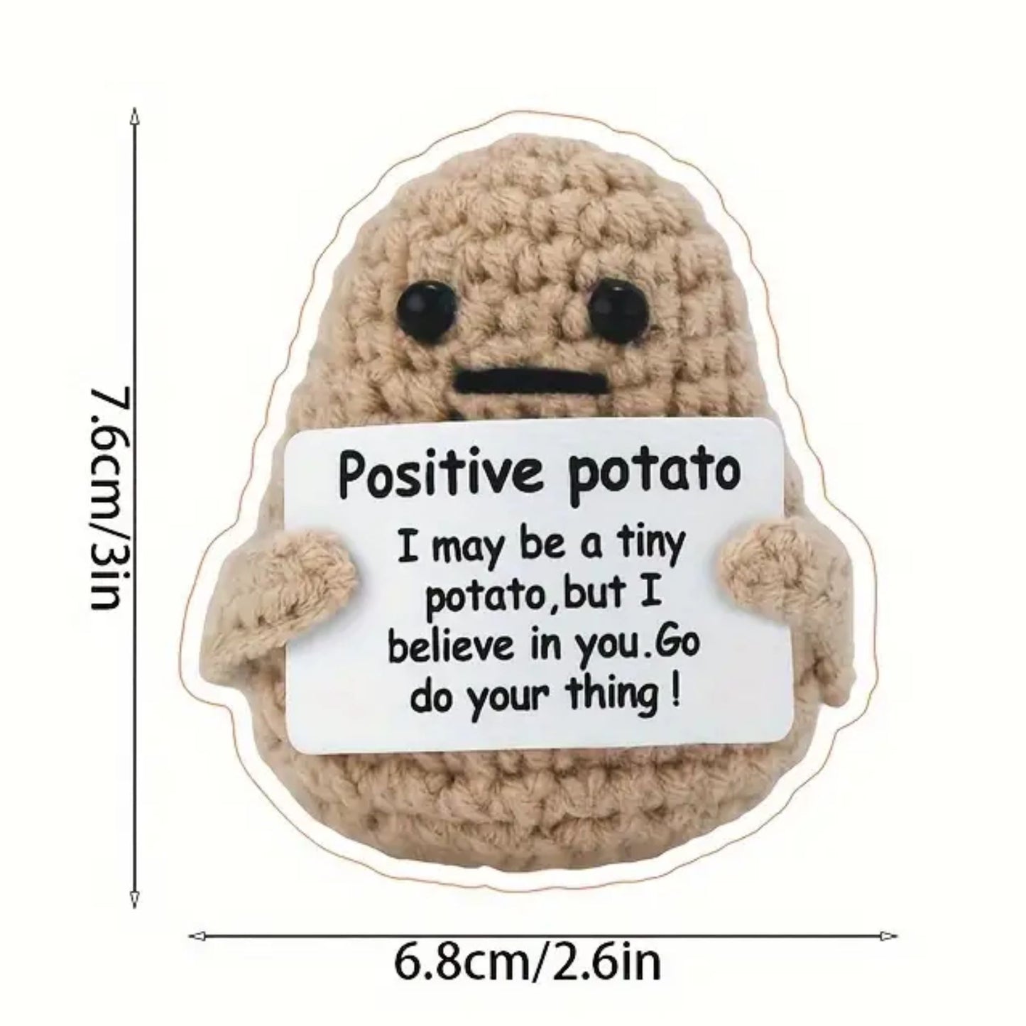 Positive Potato Encouragement Sticker