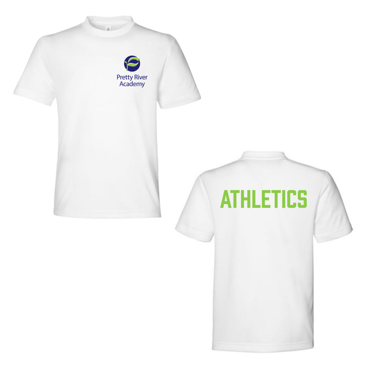 Pretty River Academy Athletics Performance Tee - White