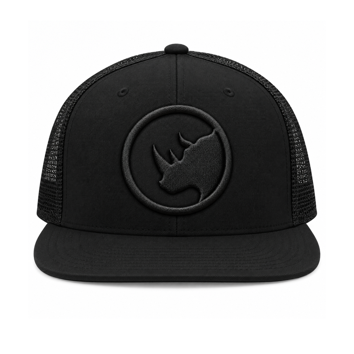 RHINO COACHING Tonal Puff Embroidered Flat Brim Hat