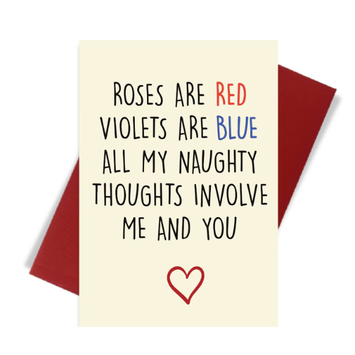 Roses are Red Violets are Blue Card
