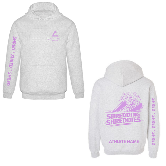 Craigleith Shredding Shreddies Hooded Sweatshirt - Ash Grey