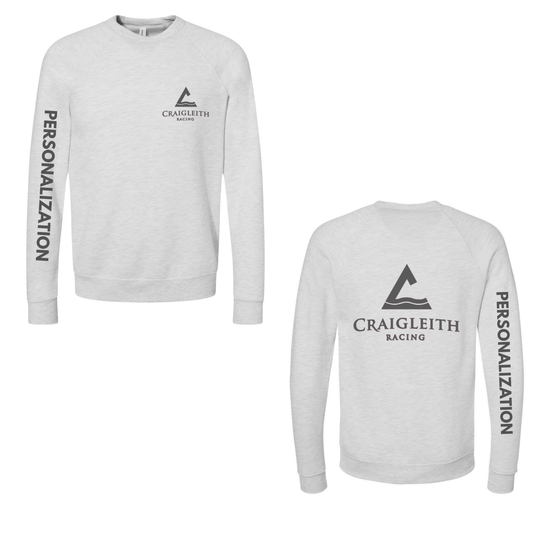 Adult Unisex Craigleith Black Logo Crewneck Sweatshirt - Ash Grey