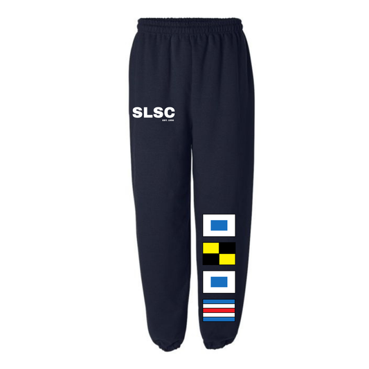 SLSC Nautical Flags Joggers - Navy