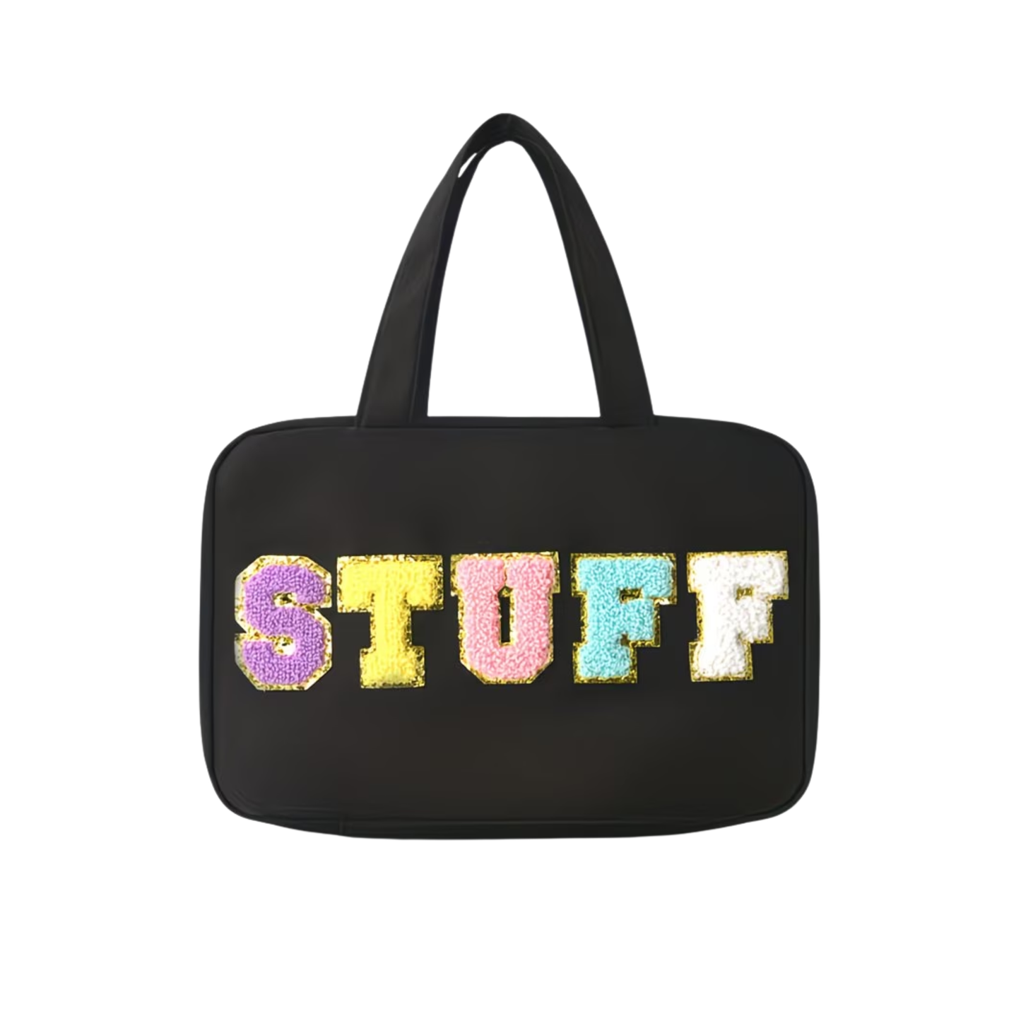 STUFF Waterproof Zippered Folding Travel Toiletry Bag - Assorted Colours
