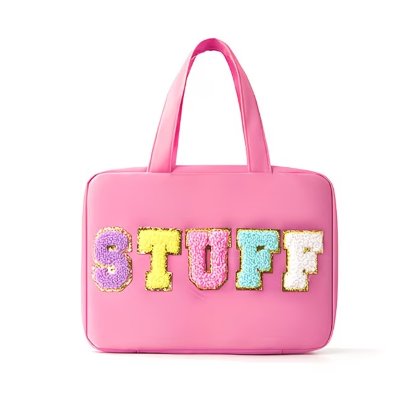 STUFF Waterproof Zippered Folding Travel Toiletry Bag - Assorted Colours
