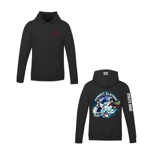 U12 Craigleith All Mountain Summit Slayers Hooded Sweatshirt - Black