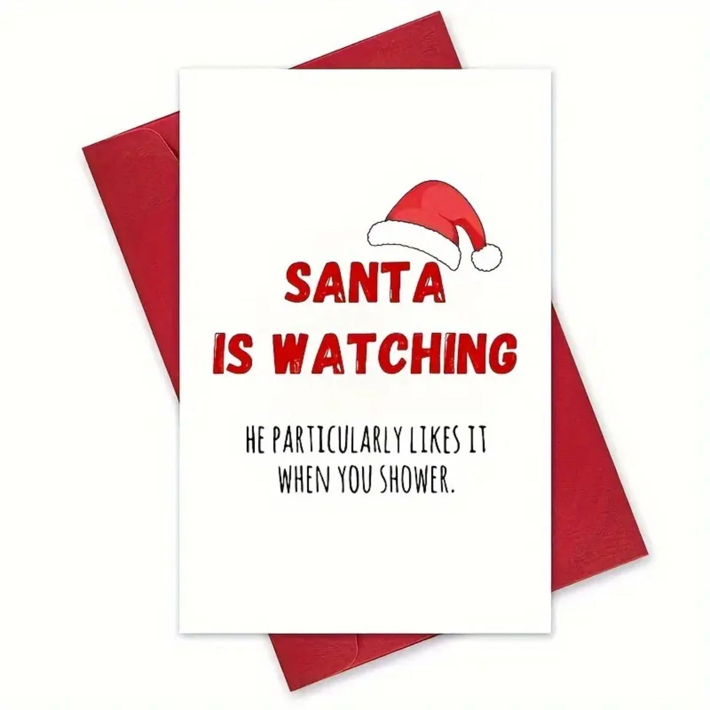 Santa is Watching Holiday Card