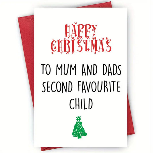 Second Favourite Child Holiday Card