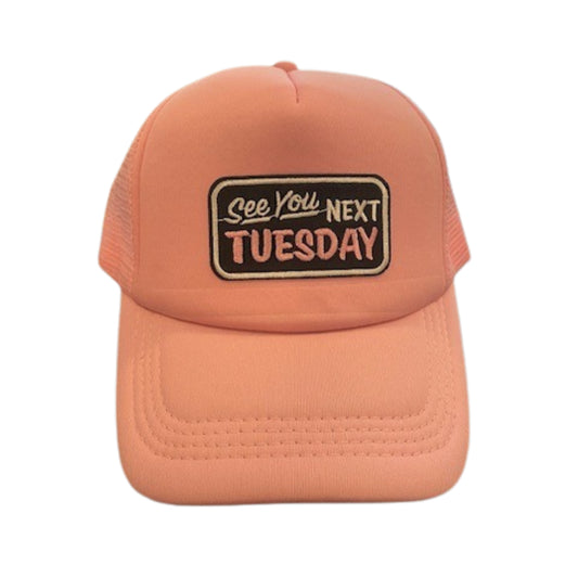 See You Next Tuesday Snapback Hat - Pastel Pink / Pastel Pink