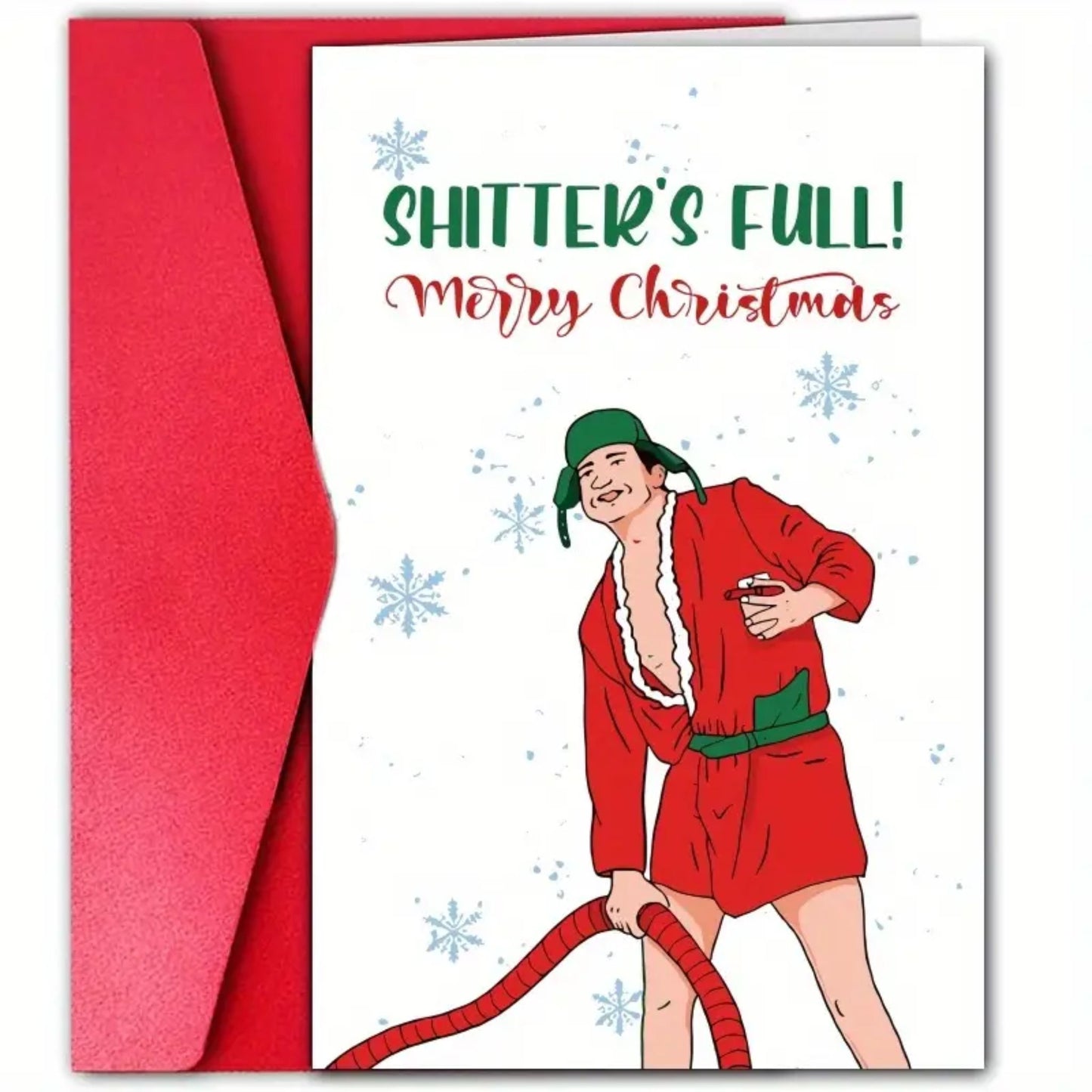 Shitter's Full! Christmas Greeting Card