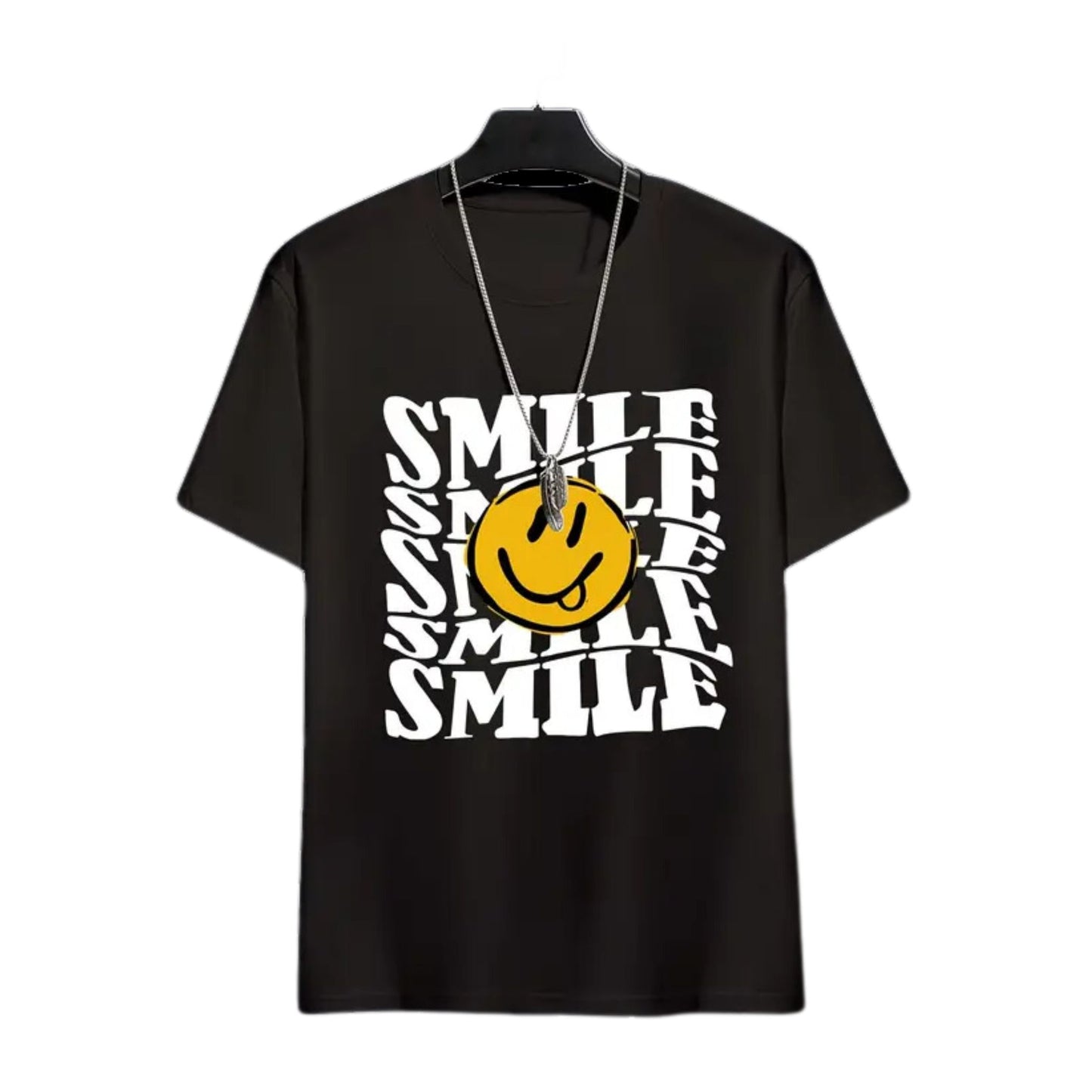 Smile Graphic T-shirt - Black