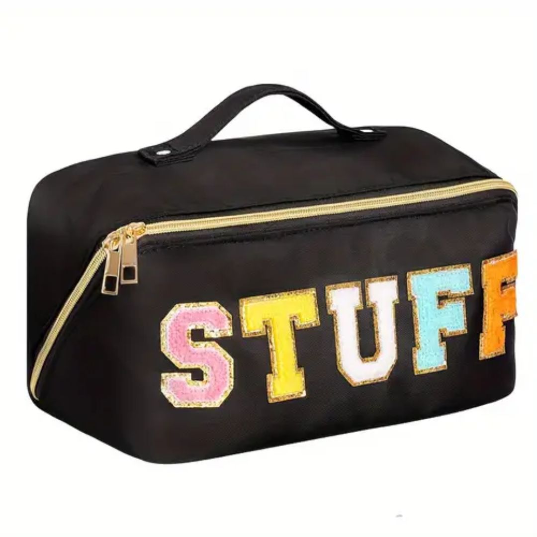 Stuff Waterproof Zippered Travel Bag - Black