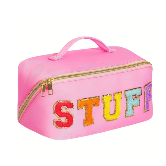 Stuff Waterproof Zippered Travel Bag - Petal Pink