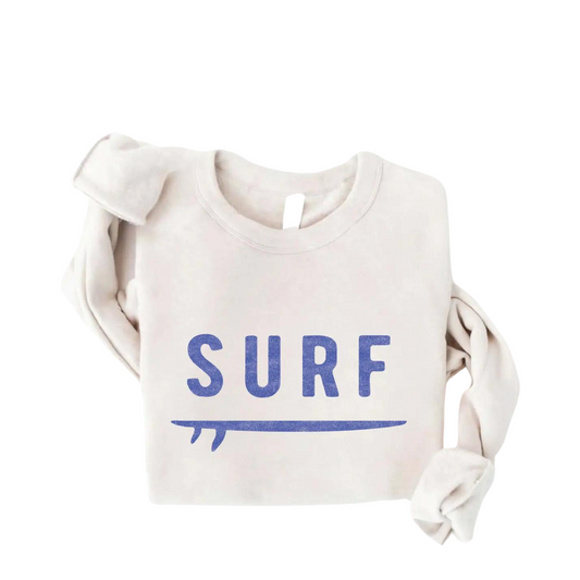 Surf Toddler Unisex Graphic Sweatshirt - Heather Dust