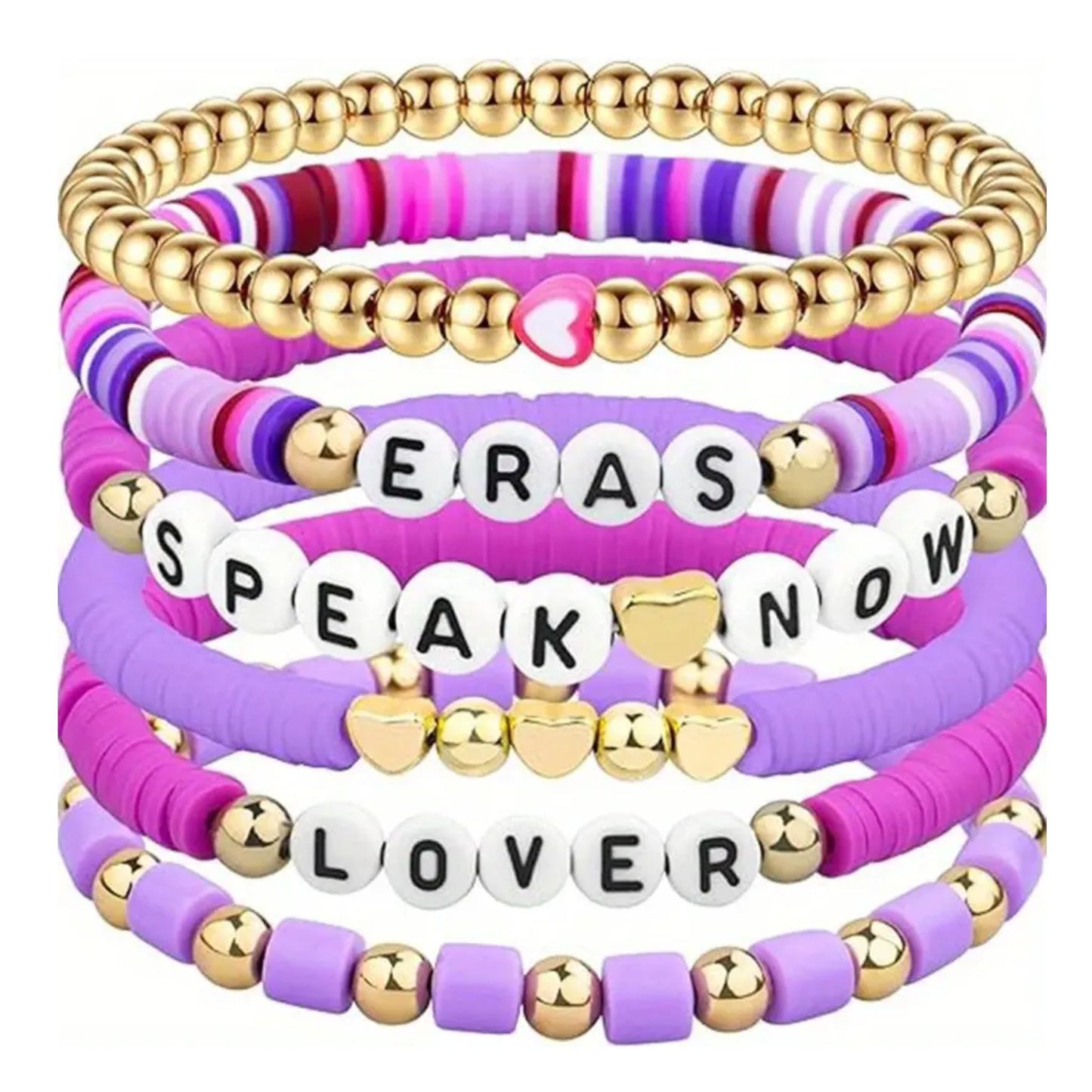 Swiftie Friendship Bracelet - Purple / Pink / Gold