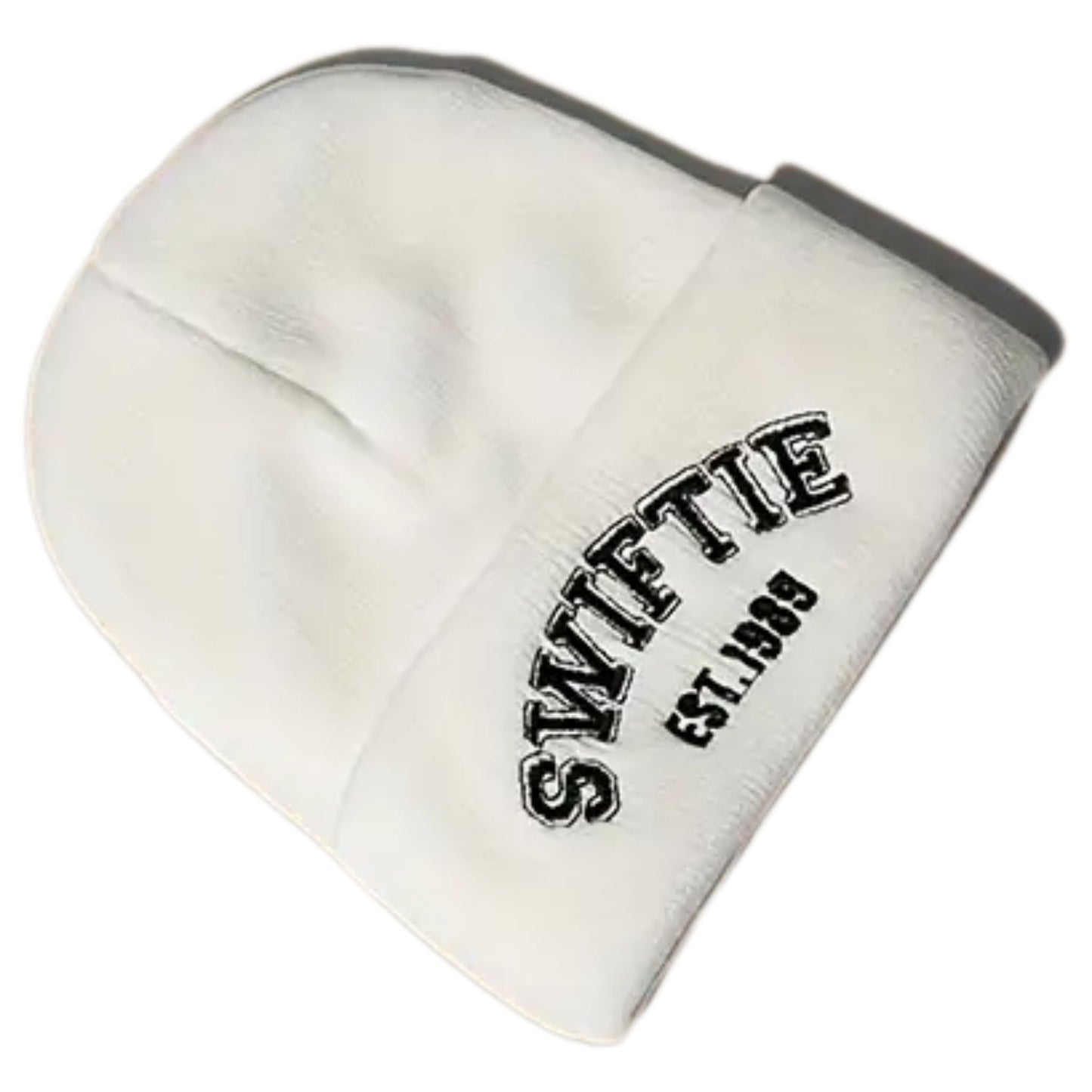 Swiftie est. 1989 Embroidered Beanie - White