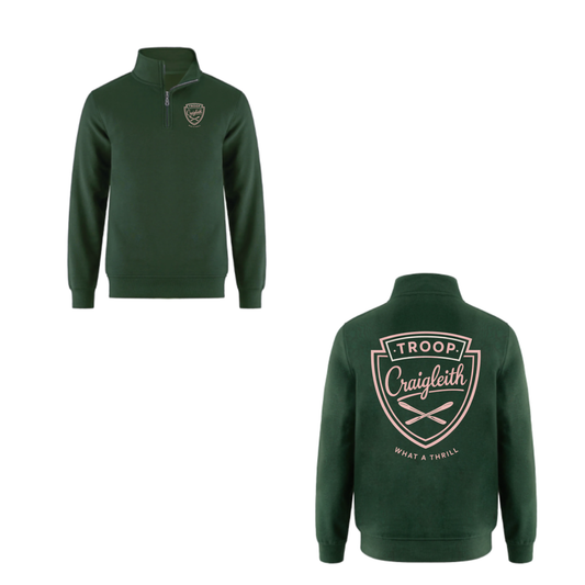Troop Craigleith Ladies' Day Quarter-Zip Sweatshirt - Forest
