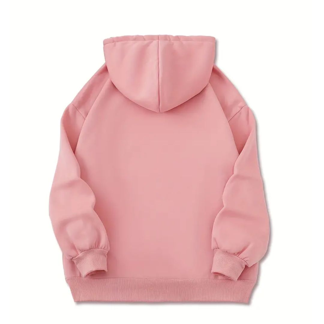 TS 1989 Adult Relaxed Long Sleeve Hoodie - Lover Pink