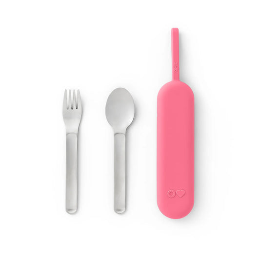OmieBox UP Pod & Utensil Set - Blush