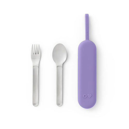 OmieBox UP Pod & Utensil Set - Violet