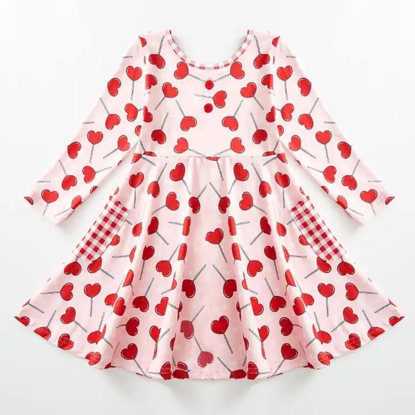 The Twirl Dress - Lollipop Hearts