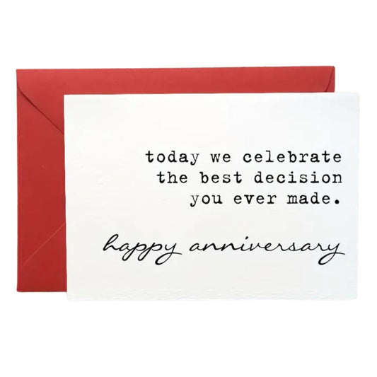 Today We Celebrate Anniversary Card