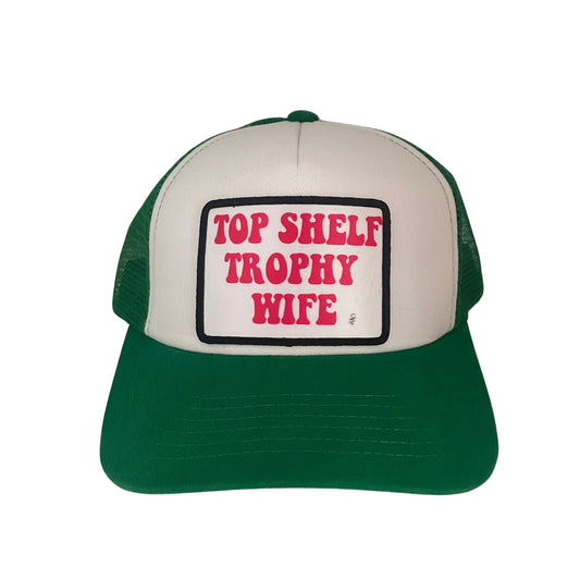 Top Shelf Trophy Wife Hat - Green & White