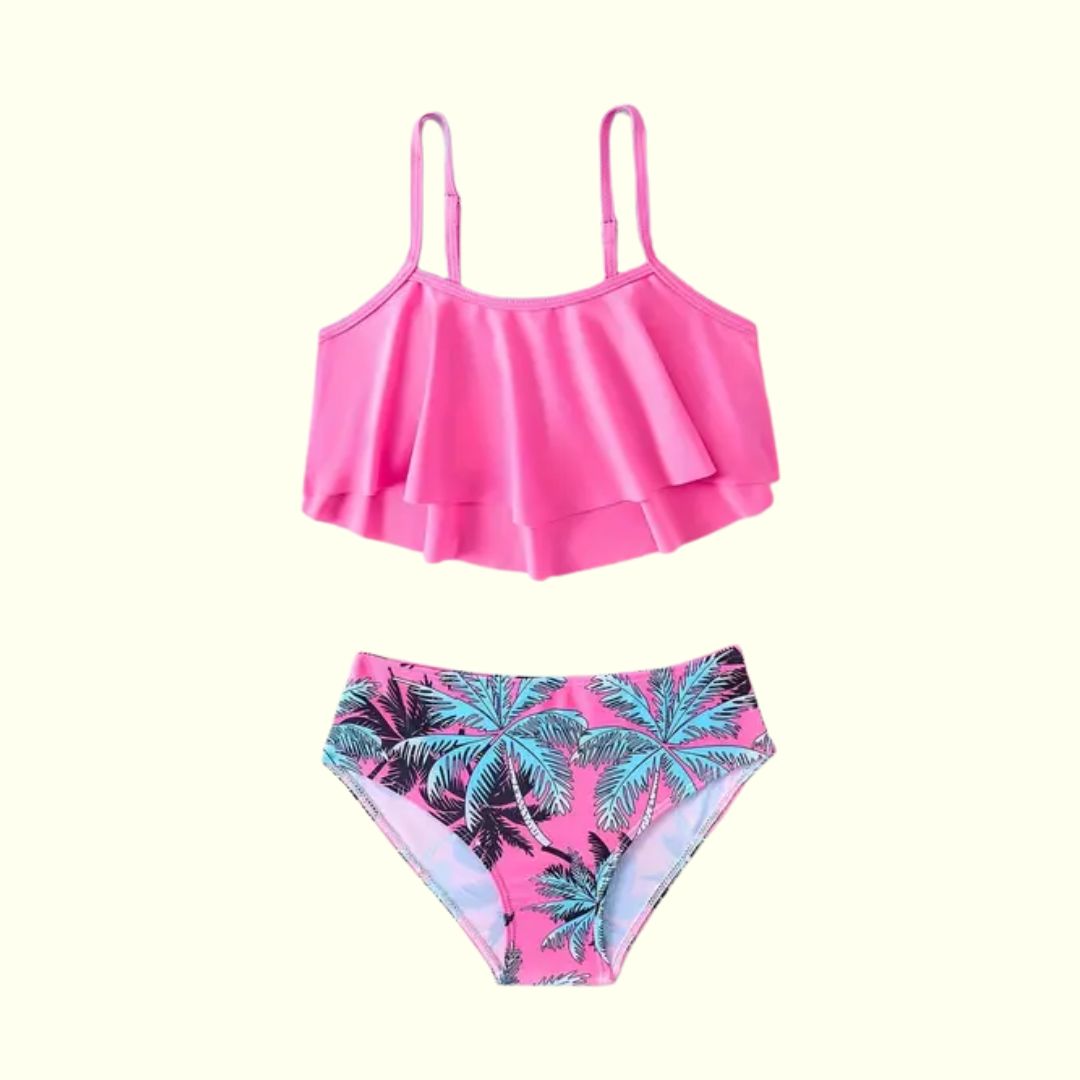 Tropical Tankini Swim Suit