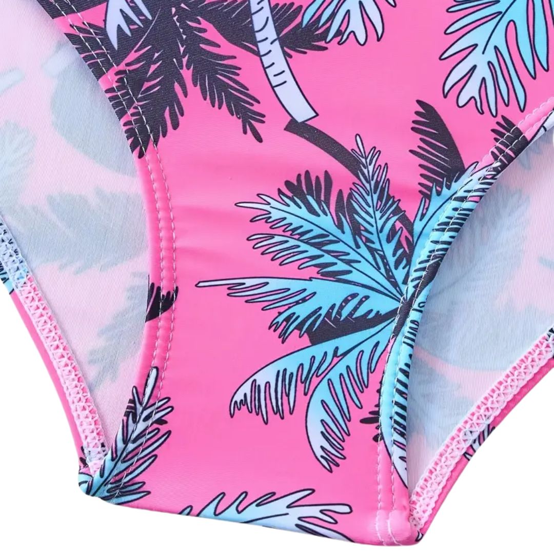 Tropical Tankini Swim Suit