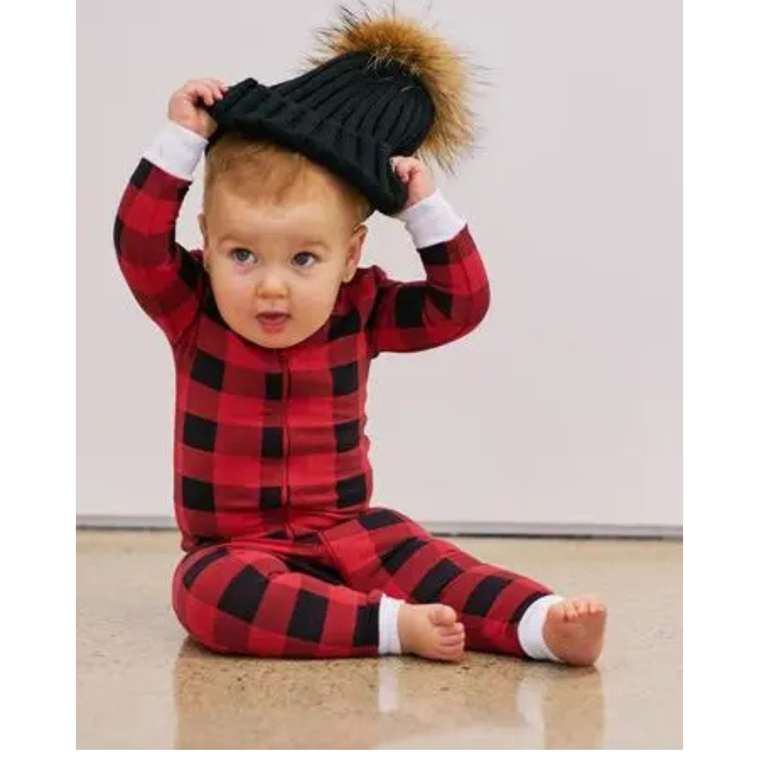 Red Buffalo Check Romper