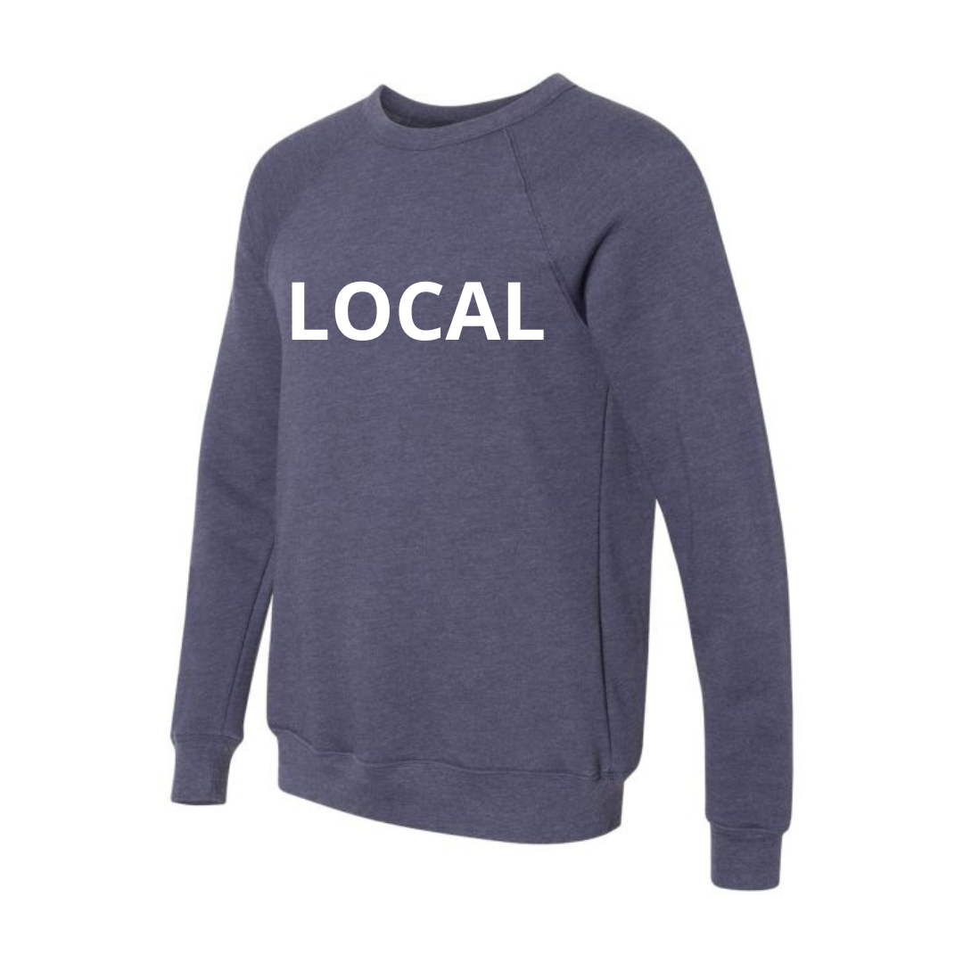 Forever Run Wild -  Heathered Navy / White Adult Local Graphic Sweatshirt