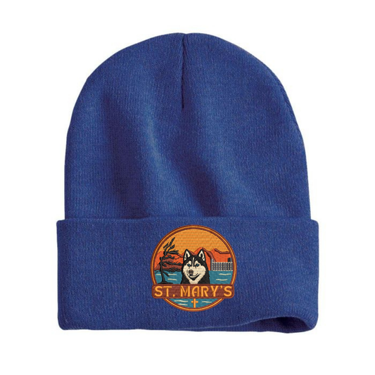House Water St. Mary's Patch Knit Toque - Heather Dark Royal