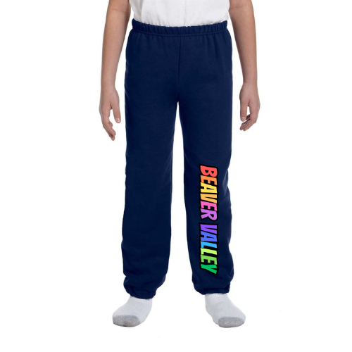 BVCS Joggers - Rainbow Graffiti - Navy