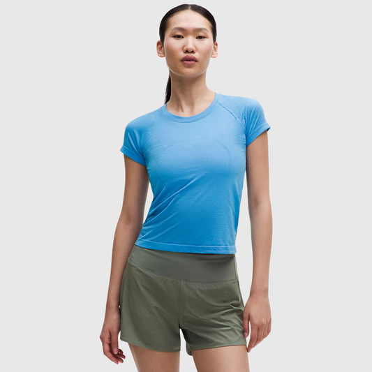 lululemon -  Swiftly Tech Short-Sleeve Shirt 2.0 (Waist Length) - Ocean Wave / Ocean Wave