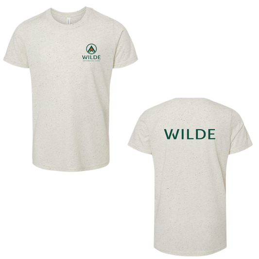 WILDE Camp Mini Logo Tri-Blend Tee - Oatmeal