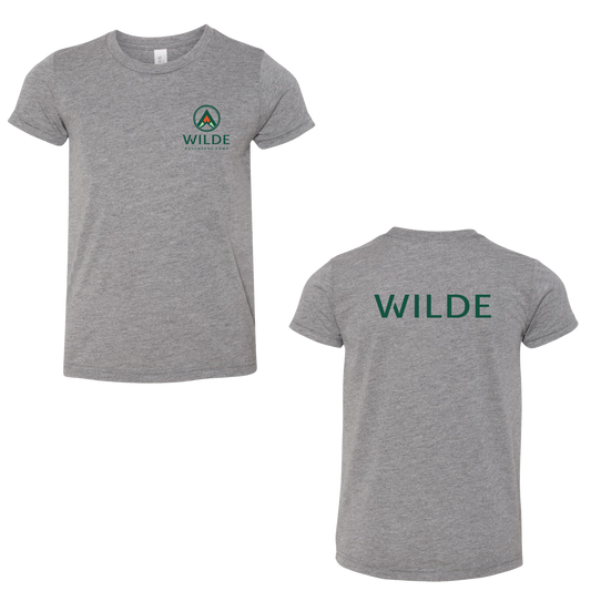 WILDE Camp Mini Logo Tri-Blend Tee - Grey