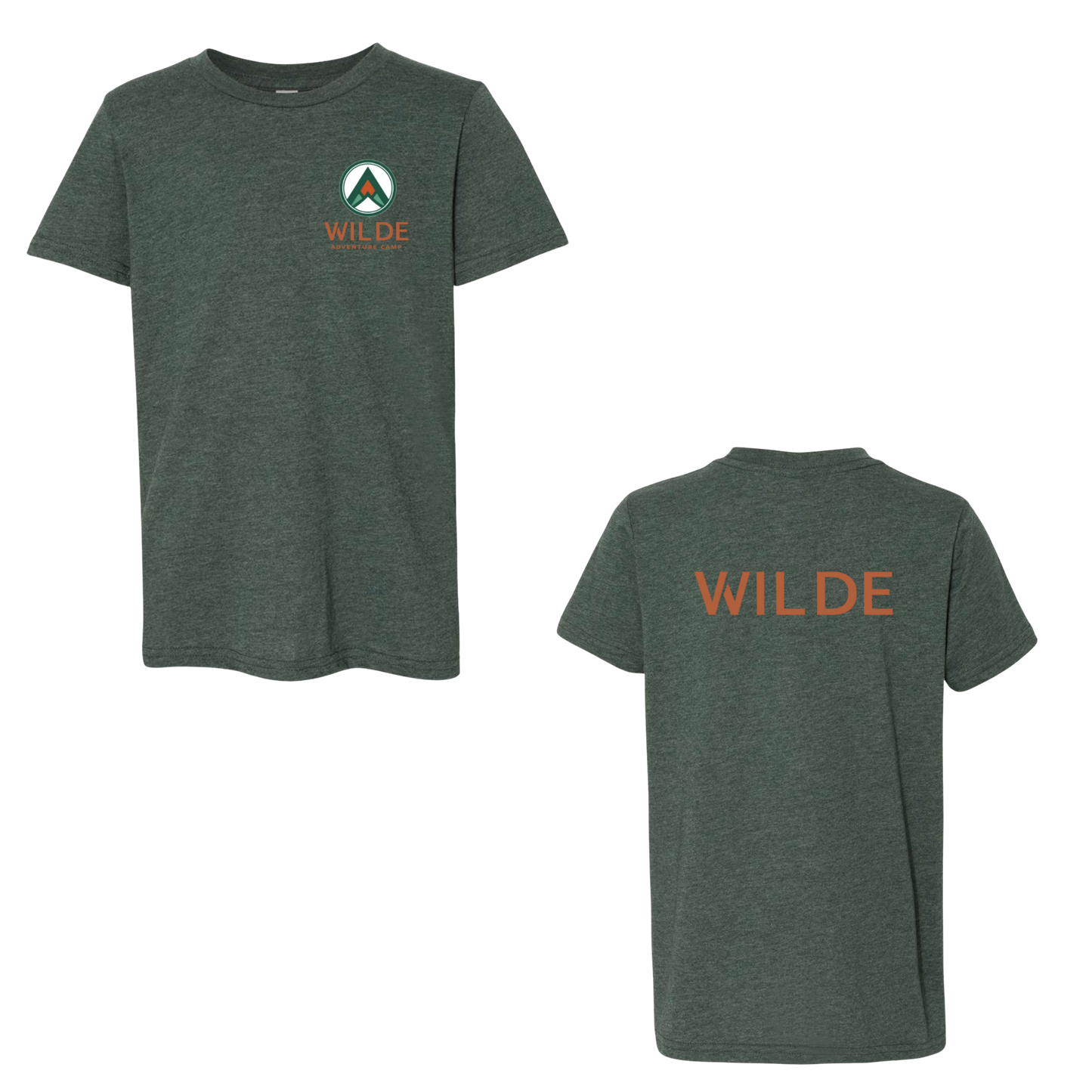 WILDE Camp Mini Logo Tri-Blend Tee - Forest