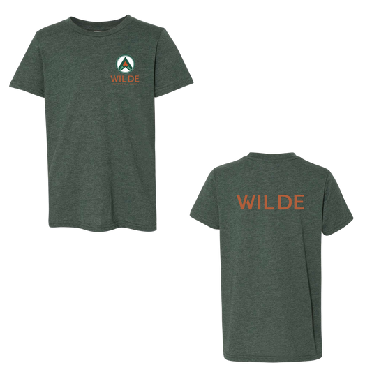WILDE Camp Mini Logo Tri-Blend Tee - Forest