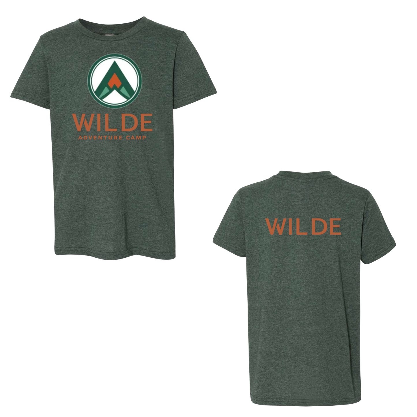 WILDE Camp Oversize Logo Tri-Blend Tee - Forest