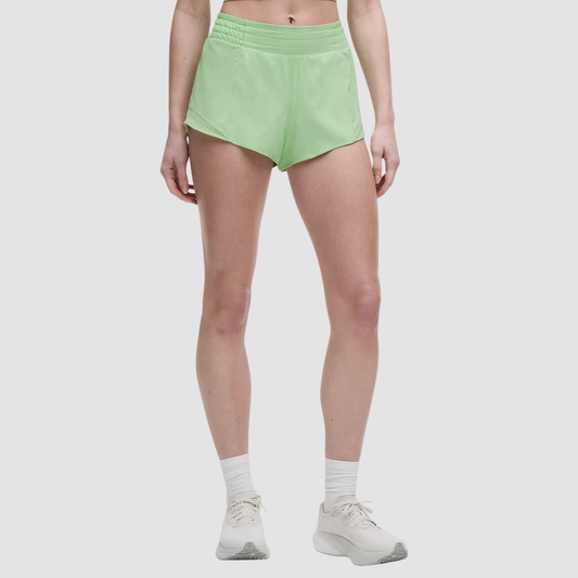 lululemon -  Hotty Hot Low-Rise Lined Short 2.5" - Kale Krush / KRSH