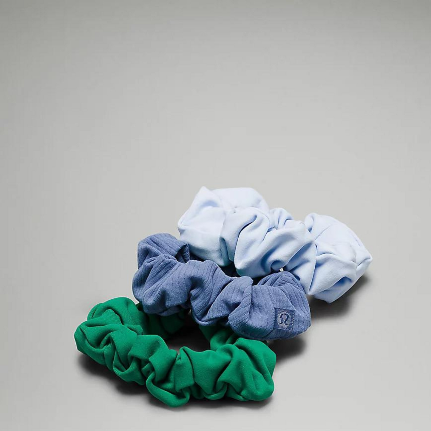 lululemon -  Uplifting Scrunchies *3 Pack - Cascadia Green/Windmill/Oasis Blue