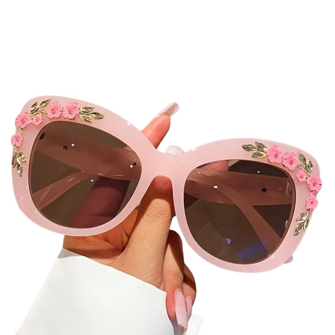 Vintage Cherry Blossom Funglasses - Rosé