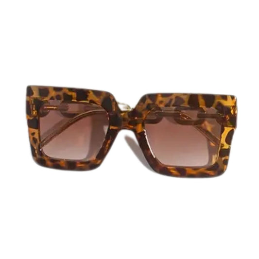 Vintage Gold Link Square Funglasses - Calico