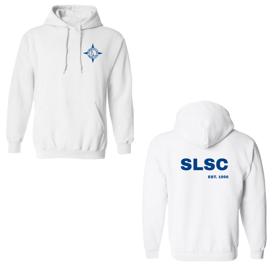SLSC Logo Pullover Hoodie - White