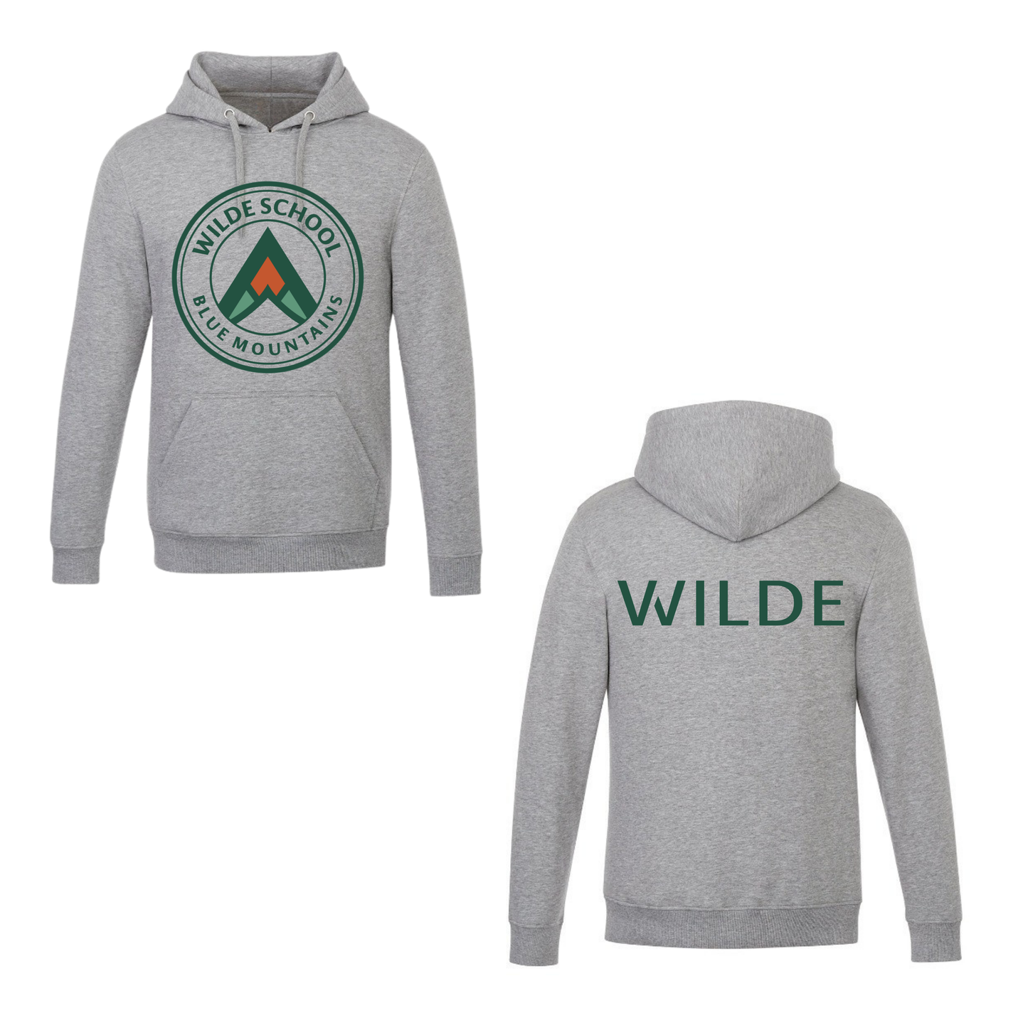WILDE School Hooded Sweatshirt - Grey